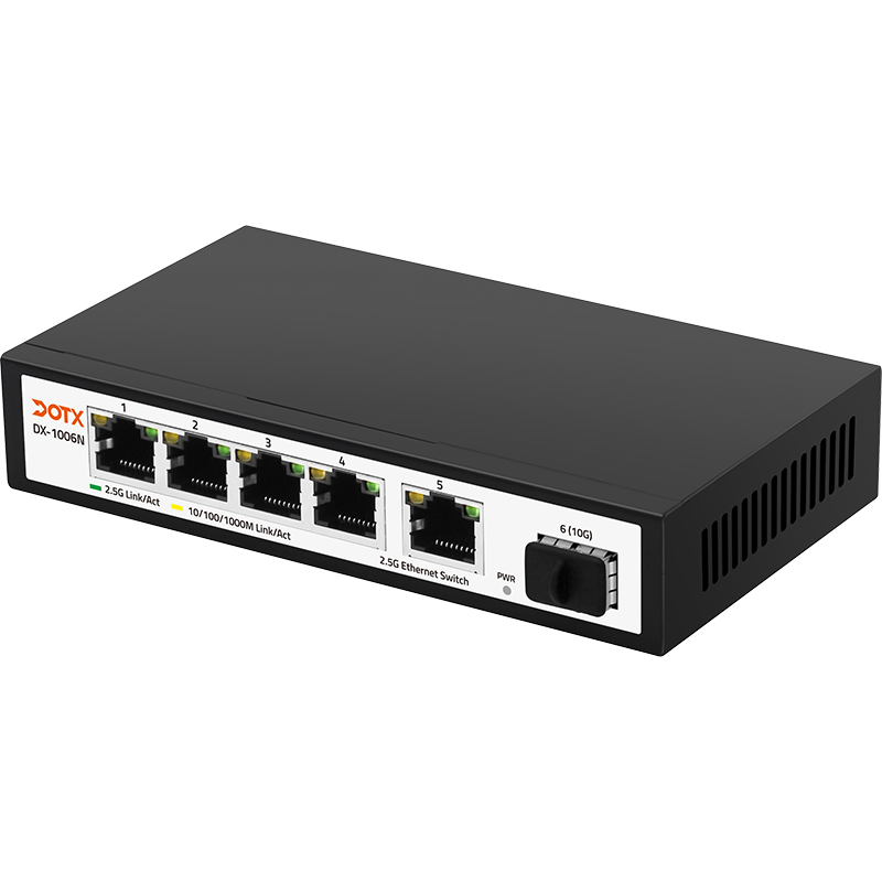 SFP Fiber Switch 6 Ports 10 100 1000M Self Adaptive Ethernet Optical Switch